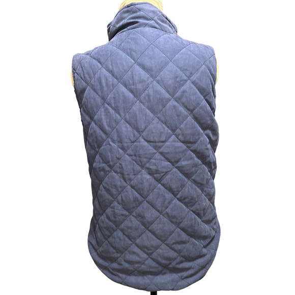 Jen & Co. Reservable Quilted Snap Front Vest, Size M - Picture 2 of 6